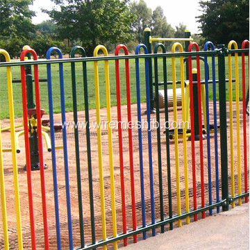 PVC coated Steel bow top fence